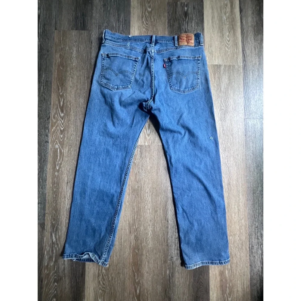 Levi's 505 Regular Fit Jeans Mens 38x30 Blue‎ Straight Leg Denim Pants